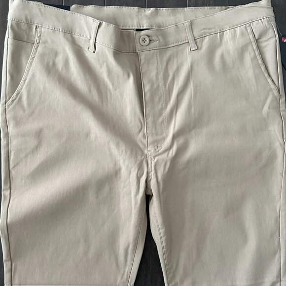 Galaxy by Harvic Men's Stretch Beige Chino Pants 38 x 30 *NWT* - Picture 3 of 16